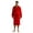 RED, variant on bylora Unisex Adult bathrobes, 100% Cotton Terry Bath robe RED, One Size (L/XL)