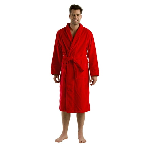 byLora Shawl Collar Unisex Robes for Women and Men, RED Color, Size 2XL/3XL