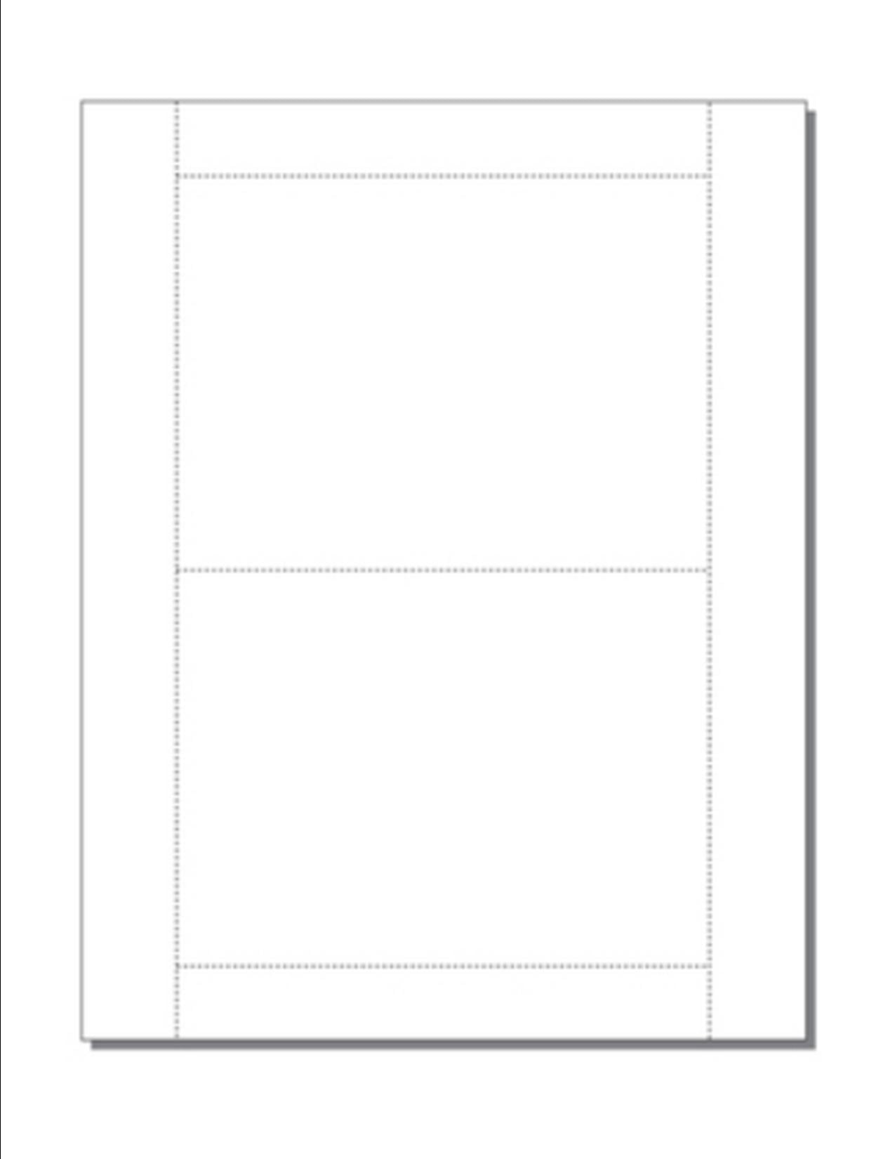 Blank Post Cards (61/4 x 35/8), 2UP on 8.5" x 11" White Vellum 250