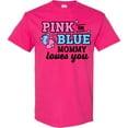 thumbnail image 3 of Inktastic Pink or Blue Mommy Loves You T-Shirt, 3 of 5