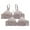 Grey, variant on 2 Pack Plus Size Wireless Bra for Middle-Aged Elderly Mom Breathable Thin Full Coverage No Underwire Adjustable Bras Beige L