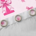thumbnail image 4 of Erosebridal Girly Pink Bow-tie Curtains Pack of 2 (42x84 Each), Cartoon Monogrammed T Curtains Blackout, 4 of 6