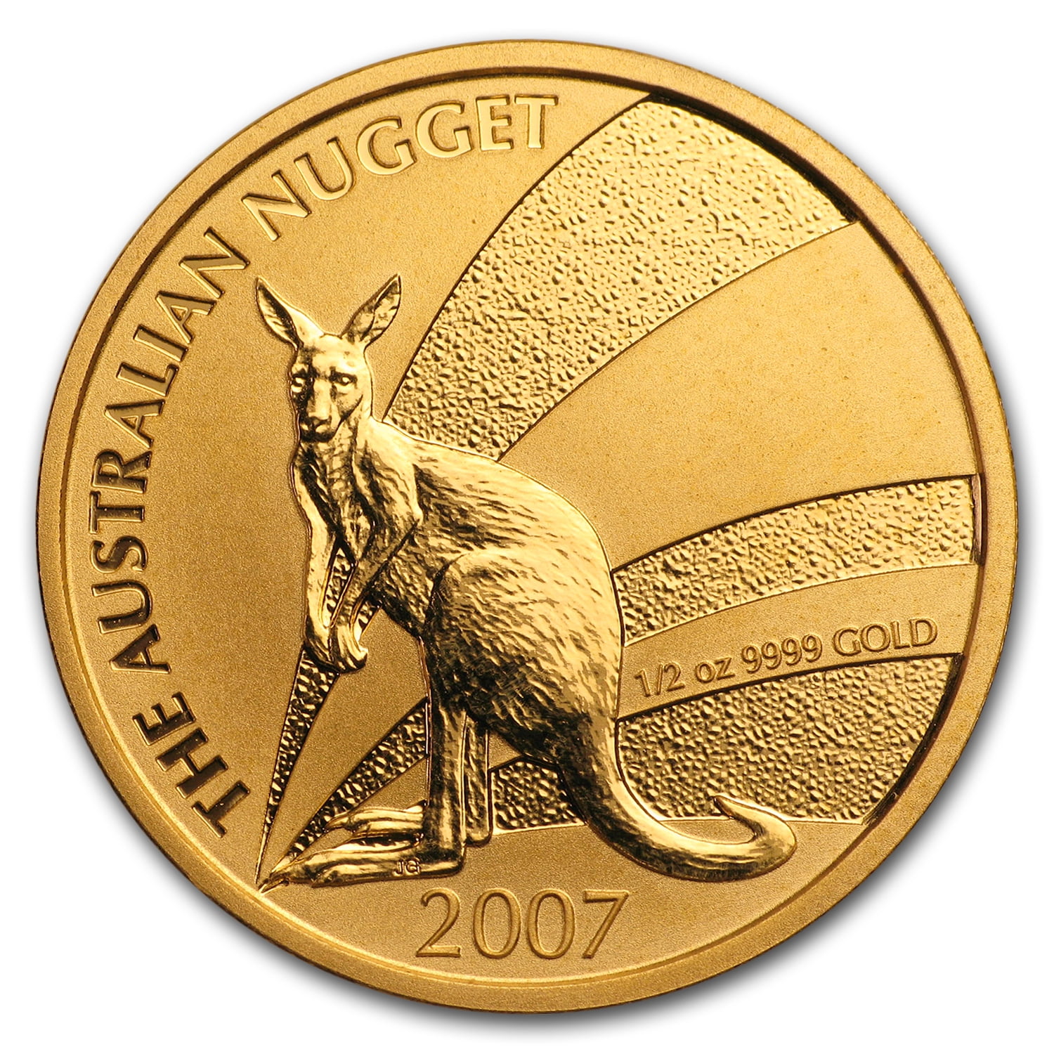 Perth Mint 2007 Australia 1/2 oz Gold Nugget BU