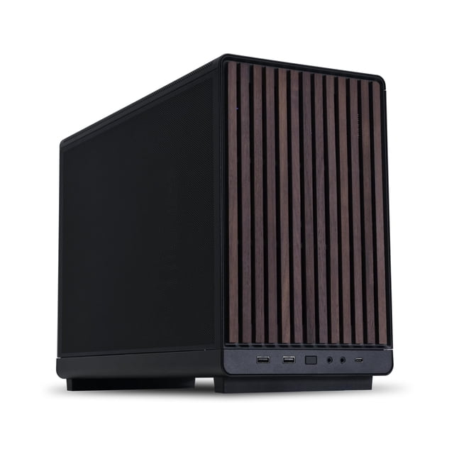 Chasis Lian Li A3X-WD Micro Form Factor de 26,3 L sin ventiladores, color negro