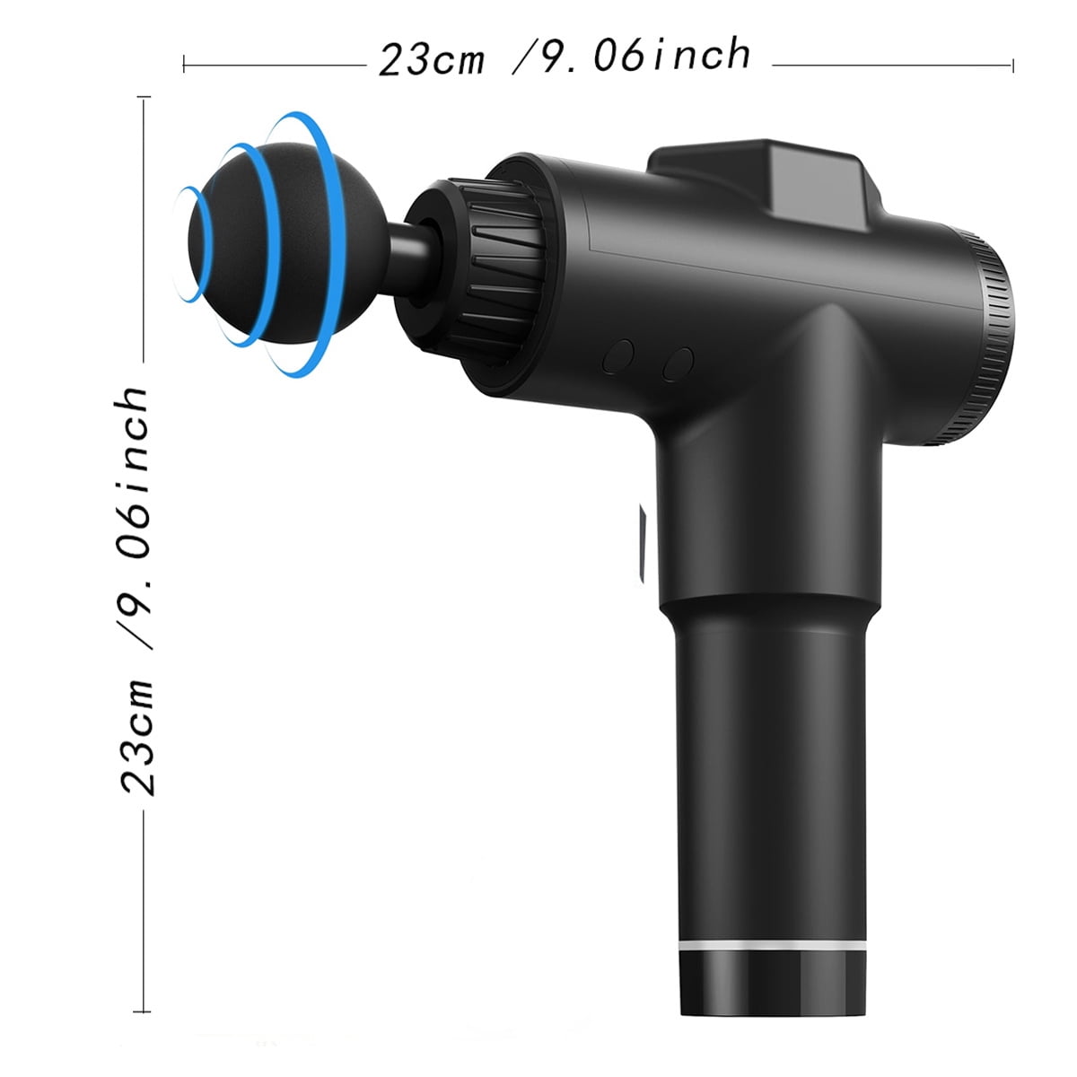 High Power Portable Massage Gun for Muscle Relaxation 8 Interchangeable Heads 99 Speed Settings Body Massager with Storage Bag