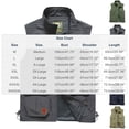 thumbnail image 2 of QSAWXQZ Men's Outdoor Utility Fishing Vest Zip Up Stand Collar Sleeveless Solid Mesh Breathable Hiking Gilet Jacket with Pockets L, 2 of 7