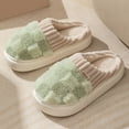 thumbnail image 7 of Checkered Cloud Slippers for Women Men Plaid Fuzzy Platform House Shoes Plush Warm Indoor Bedroom Slip on, 7 of 7