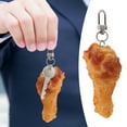 thumbnail image 2 of Porte-clés Alimentaire en Forme de Cuisse de Poulet en PVC Mignon - Durable et Décoratif, 2 of 6