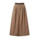 thumbnail image 4 of Falda acampanada vintage de pana de cintura alta y efecto adelgazante para mujer - Vestido largo informal para salir, 4 of 8