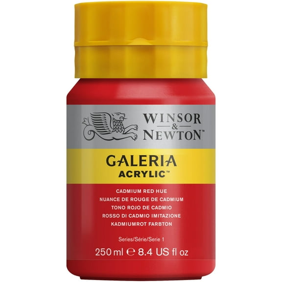 Winsor & Newton Galeria Acrylic, 250ml Squeeze Bottle, Cadmium Red Hue