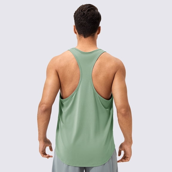 Men Sleeveless Loose Sports T-Shirt Quick Dry Breathable Fitness Running Tops