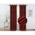 thumbnail image 3 of Kate Aurora 2 Pack Hotel Embossed Textured Light Filtering Grommet Top Window Curtain Panels - Assorted Colors, 84 in. Long, 3 of 3