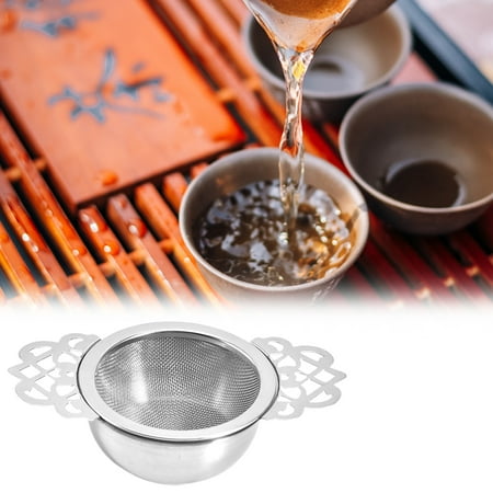 

ruhuadgb Mesh Tea Infuser Anti-rust Loose Leaf Mesh Tea Infuser Large Capacity Useful for Bar