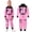 Pink, variant on Space Themed Jumpsuit for Girls Kids Full Length Pink Astronaut Clothes Toddler Pilot Birthday Party Stage Outfit 3-12 Years