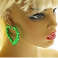 thumbnail image 3 of Mi Amore Heart Dangle-Earrings Green, 3 of 3