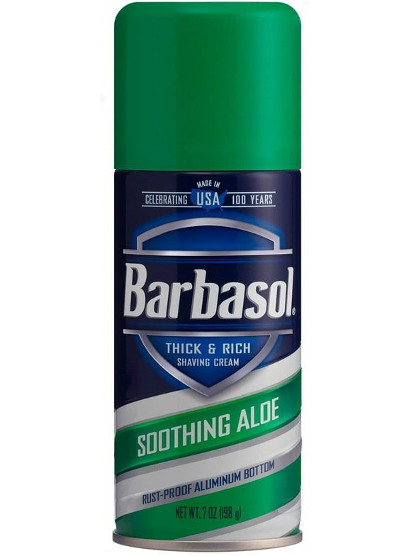 2 Pack - Barbasol Thick & Rich Shaving Cream, Soothing Aloe 7 oz