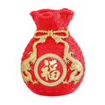 thumbnail image 4 of Adorno de escritorio mayimx Figura de bolsa de dinero Feng Shui Año Nuevo rojo m, 4 of 9