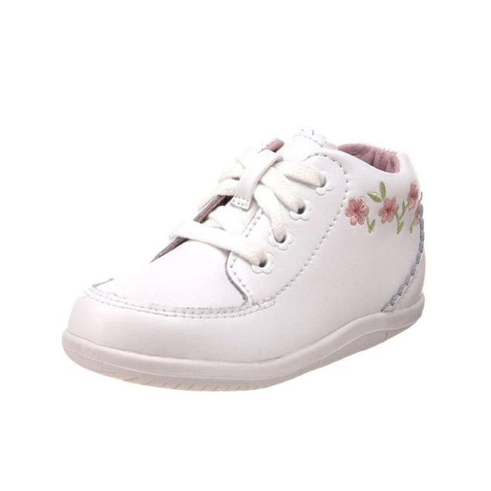 Stride Rite Stride Rite Emilia Infant Girls Leather Booties White 4.5