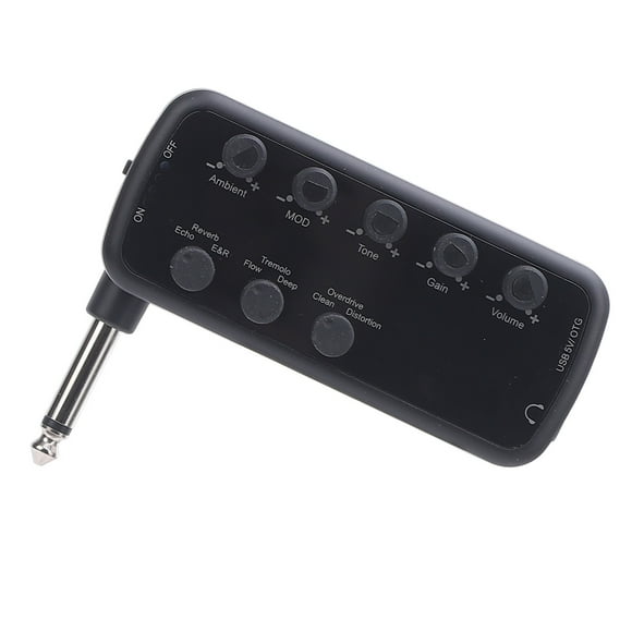 Bass Headphone Amplifier, Bass Headphone Amp Multi Effects Echo Reverb for Performance