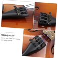 thumbnail image 3 of HUGFEGWE 3pcs Violin Accessories Musical Instrument Part Violin Part Tailpiece for 4/4 Violin Tailpiece for Violin Instrument Accessory Violin Fiddle Tailpiece Replacement Tailpiece Part CJB91-8686, 3 of 9