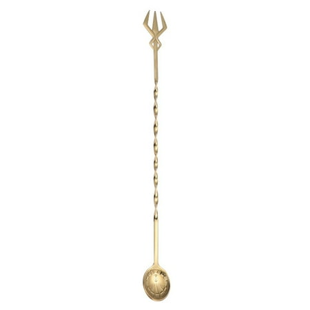 

Stainless Steel Mixing Spoon Spiral Pattern Bar Cocktail Shaker Spoon 13 inches