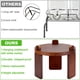 thumbnail image 4 of Dispensador de bebidas FavorFlavor, 2 vasos, 3,78 L con soporte de madera, 4 of 8