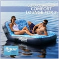 thumbnail image 3 of Aqua Leisure Adult Unisex Ultra-Cushioned Comfort Blue Pool Lounge Float for Two, 3 of 6