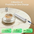 thumbnail image 6 of Milk Frother, AlfaBot Fast Handheld Drink Mixer - Electric Whisk Foam Maker for Cappuccino, Coffee, Latte, 6 of 7