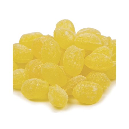 Sanded Lemon Drops Old Fashioned 5 pound package | 400 Pieces of Candy | Claey s Candies | Claeys | Bulk Candy | Yellow Candy | Throat Soothing