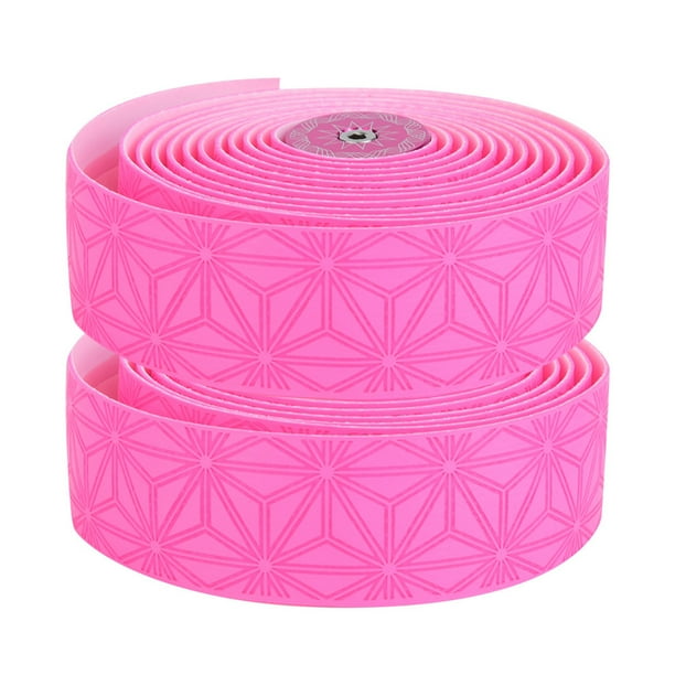 Eddwiin 7 Colores Cintas de dirección de Bicicleta duraderas, cinturón de Manillar de Bicicleta de Carretera Cinta de dirección de absorción de Sudor Suave de Alta Elasticidad(Rosado)