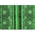 thumbnail image 1 of Ahgly Company Indoor Rectangle Abstract Emerald Green Modern Area Rugs, 2' x 5', 1 of 4