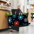 thumbnail image 6 of Snowflake Reusable Foldable Oxford Cloth Collapsible Easter Basket Storage Bin Bag with Large Capacity, 6 of 7