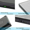 thumbnail image 3 of USB3.0 Bluray Drive External CD DVD Burner Type-C CD DVD Player Supports 3D for Laptop Desktop - Portable & Quiet, 3 of 5