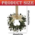 thumbnail image 4 of Gnoradne Christmas Artificial Wreath With Burlap Spring Decorative Door Hanger,Artificial Branch Wall Hanging Garland,Front Door Wreaths with Bow for Christmas Home Wall Farmhouse Decor, 4 of 9