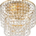 thumbnail image 2 of Crystorama Lighting - Gabrielle - 3 Light Flush Mount-Antique Gold Finish, 2 of 7
