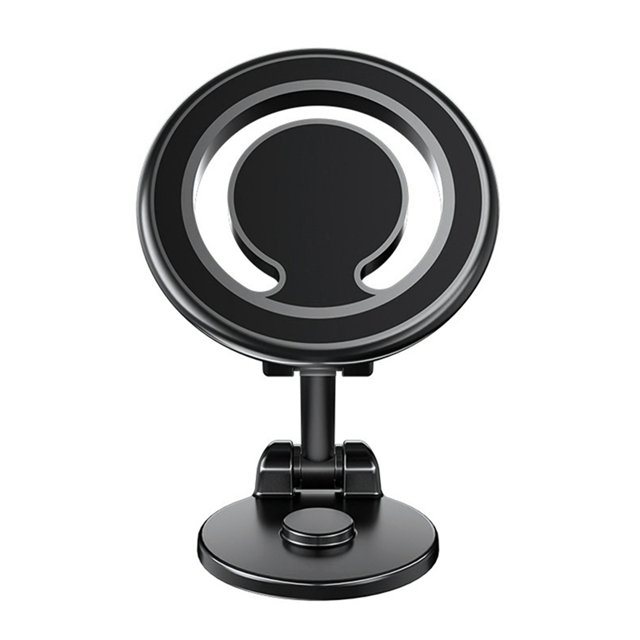 Soporte MagnéTico Plegable para TeléFono de Coche , Soporte de NavegacióN Adhesivo para Tablero Giratorio de 360 Grados, Soporte Plegable para TeléFono