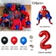 thumbnail image 5 of Juego de 124 globos de aluminio de superhéroe Spiderman, globos con números de 32 pulgadas, decoración para fiesta de cumpleaños de Spiderman, suministros para baby shower para niños, 5 of 5