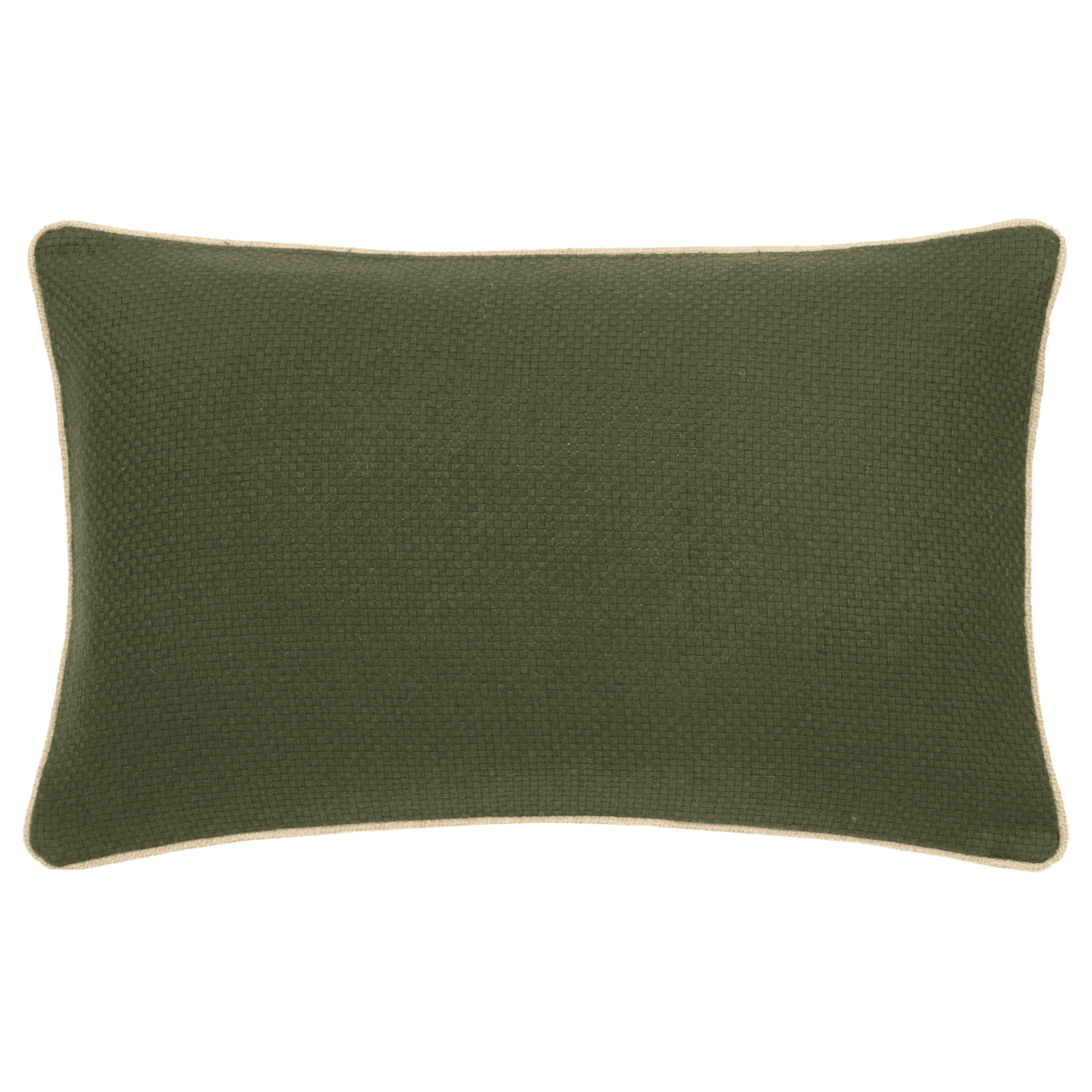 Bouclair Khaki Duke Decorative Lumbar Pillow 13x20 in (33x51 cm