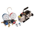 thumbnail image 2 of FJC KIT6M Vacuum Pump & Aluminum Block Manifold Gauge Set w/Manual Couplers, 2 of 3