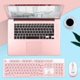 thumbnail image 4 of Ergonomic 2.4GHz Wireless Keyboard and Mouse Combo with Round Suspension Keycaps - Low Noise, 104 Keys, USB Interface, Compatible with Windows XP/7/10 Laptops & Desktops - Stylish Design for, 4 of 4