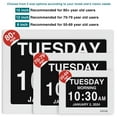 thumbnail image 2 of American Lifetime 2025 Dementia Clock Large Display Digital Clock with Day, Date & Custom Alarms, for Seniors & Alzheimer’s, Auto-Dimming, Multi-Language, White, 2 of 9