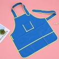 thumbnail image 6 of unbranded 3PCS Kids Painting Aprons Practical Fine Arts Aprons Drawing Painting Smock Portable Painting Smock Lightweight Art Drawing Tool for Kids Child Wearing Blue, 6 of 8