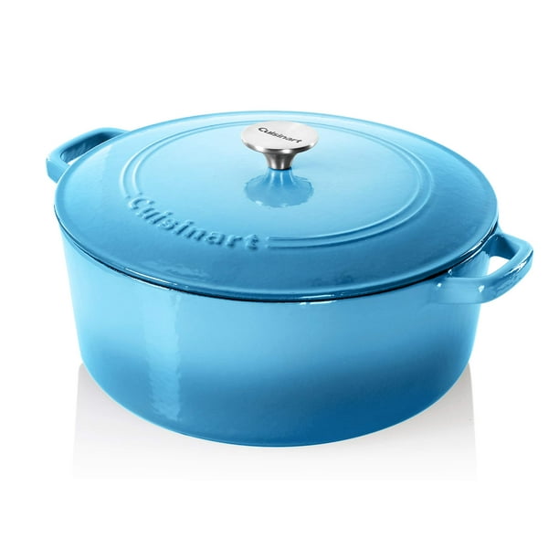 Cazuela Cuisinart Chef's Classic de hierro fundido esmaltado, 7 litros, azul