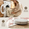 thumbnail image 5 of ODIKA Toss Romantic Roses Shack Dainty Rosebud Clusters Pink Refined Structured Pet Friendly & Kids Safe Play for Playroom, Bedroom, Reading Nook, 5 of 7