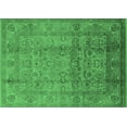 thumbnail image 1 of Ahgly Company Indoor Rectangle Oriental Emerald Green Industrial Area Rugs, 7' x 10', 1 of 4