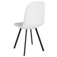 thumbnail image 3 of Contemporary Dining Chair in White Vinyl, 3 of 4