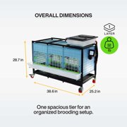 Hatching Time Chick Brooder - 1 Layer H: 15 (Power-Washable, Durable, ABS Plastic) | Cimuka