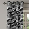 thumbnail image 2 of Ambesonne Horses Grommet Curtain, Mustang Herd Animals, 50" x 72", Charcoal Grey Grey Black, 2 of 6