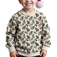 thumbnail image 6 of WQNVRNR Girls Christmas Knit Sweater Crewneck Long Sleeve Casual Comfortable Holiday Cute Pullover Tops Multicolor 5T, 6 of 9