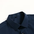 thumbnail image 6 of AZoiNM Men's Slim Fit Business Long Sleeve Shirt Wrinkle-Free Moisture Wicking Polyester, 6 of 10